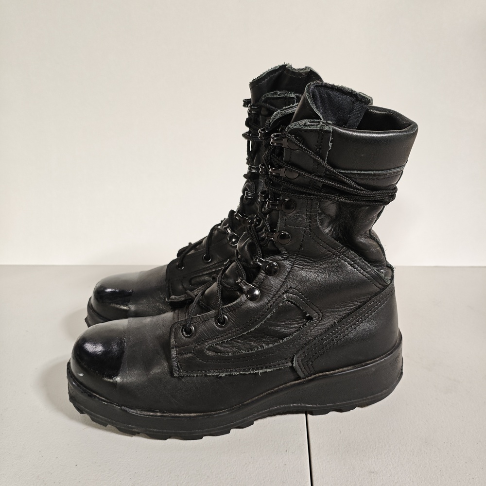 Belleville Boots Mens Size 6.5W Black Leather Steel Toe Combat Tactical 495ST